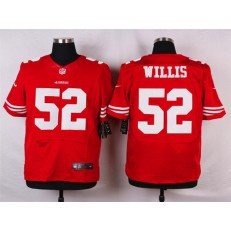 San Francisco 49ers #52 Patrick Willis Elite Red Team Color Nike NFL Men Jersey