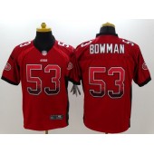 San Francisco 49ers #53 NaVorro Bowman Drift Fashion Red Elite Nike NFL Men Jersey
