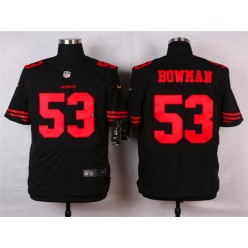 San Francisco 49ers #53 NaVorro Bowman Elite Black Nike NFL Men Jersey