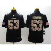 San Francisco 49ers #53 NaVorro Bowman Salute to Service Black Limited Nike NFL Men Jersey