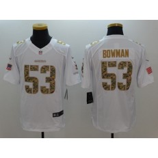 San Francisco 49ers #53 NaVorro Bowman White Salute To Service Limited Men Nike NFL Jersey