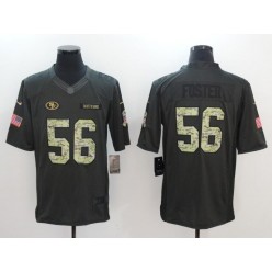 San Francisco 49ers #56 Reuben Foster Anthracite 2016 Salute to Service Limited Nike NFL Men Jersey