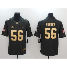 San Francisco 49ers #56 Reuben Foster Anthracite Gold Limited Men Nike NFL Jersey