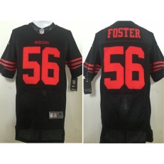 San Francisco 49ers #56 Reuben Foster Elite Black Nike NFL Men Jersey