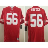San Francisco 49ers #56 Reuben Foster Elite Red Team Color Nike NFL Men Jersey