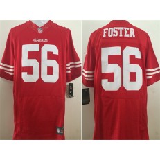 San Francisco 49ers #56 Reuben Foster Elite Red Team Color Nike NFL Men Jersey