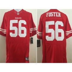 San Francisco 49ers #56 Reuben Foster Elite Red Team Color Nike NFL Men Jersey