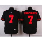 San Francisco 49ers #7 Colin Kaepernick Elite Black Nike NFL Men Jersey