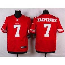 San Francisco 49ers #7 Colin Kaepernick Elite Red Team Color Nike NFL Men Jersey