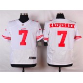 San Francisco 49ers #7 Colin Kaepernick Elite White Nike NFL Men Jersey