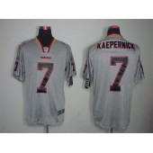 San Francisco 49ers #7 Colin Kaepernick Lights Out Gray NFL Nike Elite Men Jersey