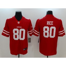San Francisco 49ers #80 Jerry Rice Red Vapor Untouchable Limited Nike NFL Men Jersey