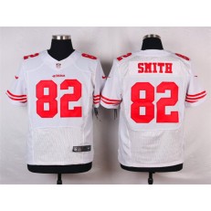 San Francisco 49ers #82 Torrey Smith Elite White Nike NFL Men Jersey