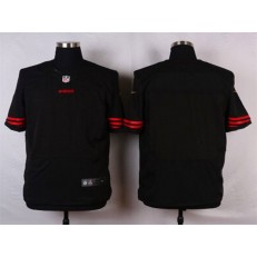 San Francisco 49ers Blank Elite Black Nike NFL Men Jersey