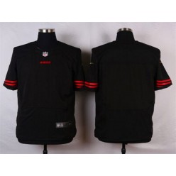 San Francisco 49ers Blank Elite Black Nike NFL Men Jersey