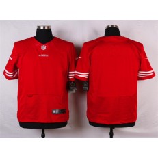 San Francisco 49ers Blank Elite Red Team Color Nike NFL Men Jersey