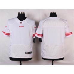 San Francisco 49ers Blank Elite White Nike NFL Men Jersey