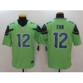 Seattle Seahawks #12 Fan Green Color Rush Men Limited Nike NFL Jersey