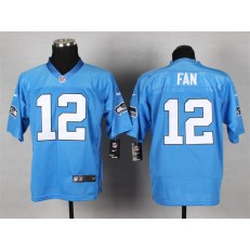 Seattle Seahawks #12 Fan Light Blue Elite Nike NFL Men Jersey