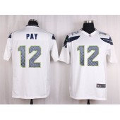 Seattle Seahawks #12 Fan White Game Nike NFL Men Jersey