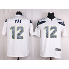 Seattle Seahawks #12 Fan White Game Nike NFL Men Jersey