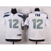 Seattle Seahawks #12 Fan White Road NFL Nike Elite Men Jersey