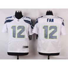 Seattle Seahawks #12 Fan White Road NFL Nike Elite Men Jersey