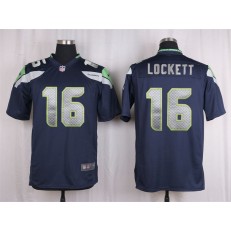 Seattle Seahawks #16 Tyler Lockett Navy Blue Game Nike NFL Men Jersey