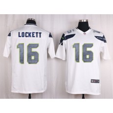Seattle Seahawks #16 Tyler Lockett White Game Nike NFL Men Jersey
