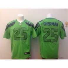 Seattle Seahawks #25 Richard Sherma Green Alternate Men Stitched Nike NFL Elite Jersey