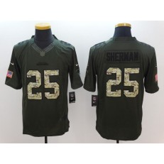 Seattle Seahawks #25 Richard Sherma Green Salute to Service 2015 NFL Nike Limited Men Jersey