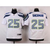 Seattle Seahawks #25 Richard Sherma White Road NFL Nike Elite Men Jersey