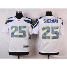 Seattle Seahawks #25 Richard Sherma White Road NFL Nike Elite Men Jersey