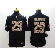 Seattle Seahawks #29  Earl Thomas III Black Men Stitched Nike NFL Limited Salute to Service Jersey