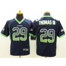 Seattle Seahawks #29  Earl Thomas III Drift Fashion Blue Elite Nike NFL Men Jersey