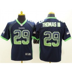 Seattle Seahawks #29  Earl Thomas III Drift Fashion Blue Elite Nike NFL Men Jersey