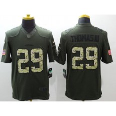 Seattle Seahawks #29  Earl Thomas III Green Salute to Service 2015 NFL Nike Limited Men Jersey