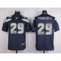 Seattle Seahawks #29  Earl Thomas III Navy Blue Game Nike NFL Men Jersey