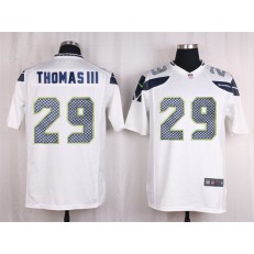 Seattle Seahawks #29  Earl Thomas III White Game Nike NFL Men Jersey