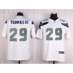 Seattle Seahawks #29  Earl Thomas III White Game Nike NFL Men Jersey