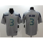 Seattle Seahawks #3 Russell Wilson Gray Vapor Untouchable Player Limited Nike NFL Men Jersey