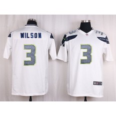Seattle Seahawks #3 Russell Wilson White Game Nike NFL Men Jersey