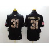 Seattle Seahawks #31 Kam Chancellor Black Men Stitched Nike NFL Limited Salute to Service Jersey