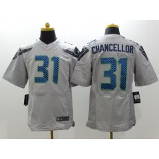 Seattle Seahawks #31 Kam Chancellor Gray Elite Nike NFL Men Jersey