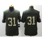 Seattle Seahawks #31 Kam Chancellor Green Salute to Service 2015 NFL Nike Limited Men Jersey