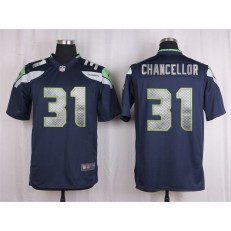Seattle Seahawks #31 Kam Chancellor Navy Blue Game Nike NFL Men Jersey
