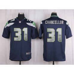 Seattle Seahawks #31 Kam Chancellor Navy Blue Game Nike NFL Men Jersey