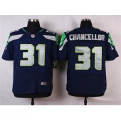 Seattle Seahawks #31 Kam Chancellor Navy Blue Team Color NFL Nike Elite Men Jersey