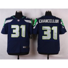Seattle Seahawks #31 Kam Chancellor Navy Blue Team Color NFL Nike Elite Men Jersey