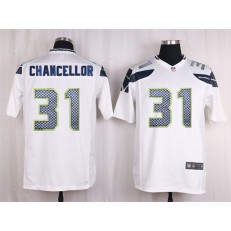Seattle Seahawks #31 Kam Chancellor White Game Nike NFL Men Jersey